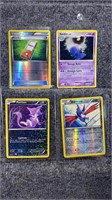 4 Hologram Pokemon Cards