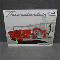 Thunderbird Metal Car Sign