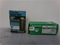 Medium Head Brads & Roofing nails 2in