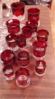 14 pieces of ruby flash souvenir glass: toothpick
