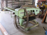 Johnson Industrial Horizontal Band Saw with roller