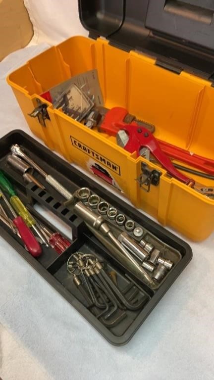 Craftsman toolbox, full of tools