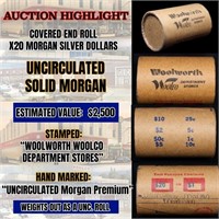 *EXCLUSIVE* x20 Morgan Covered End Roll! Marked "U