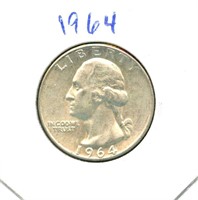 1964 Washington Silver Quarter