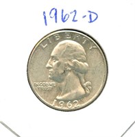 1962-D Washington Silver Quarter