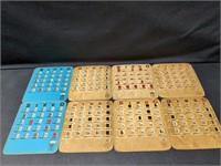 PLA-MORE Bingo Cards with metal sliding tabs