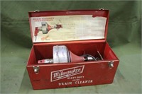 Milwaukee Electric Drain Cleaner in Metal Case