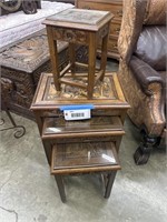 ASIAN CARVED NESTING TABLES