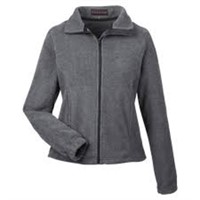 NEW! Women's Full Zip Fleece Sweater. Charcoal.