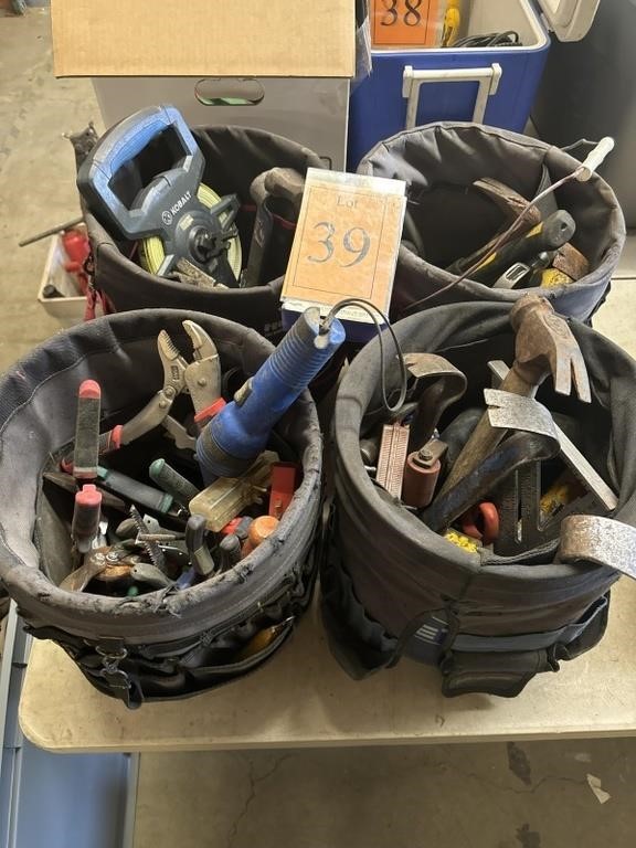 handtools in buckets