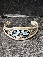 MEXICO MOTHER OF PEARL INLAY BANGLE