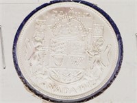 1942 Canadian Silver 50 cent coin Beautiful Cond