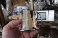 ALL GONE PEWTER MUG - SHEFFIELD ENGLAND