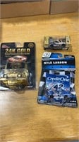 Lot of nascar toy cars including 24k gold plated