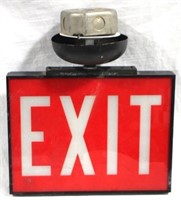 Electric Lighted EXIT Sign - 12 x 14