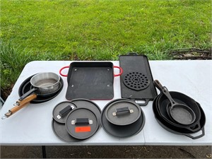 Misc. Cast Iron pans, griddle, cookware