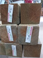 6 count 4x4x8 treated lumber