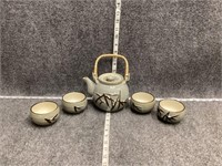 Ceramic Japanese Teapot and Teacups