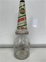 Castrol Tin Top on Embossed Castrol Z Pint Bottle