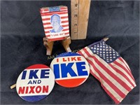 **RARE** ‘ I like Ike‘ campaigning buttons &