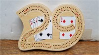Mini 29 Cribbage Board 6inWx4inH #Complete 6 Pegs