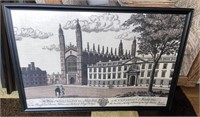 Kings College After P.S. Lamborn Lithograph