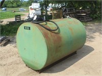 Fuel Barrel, 74"x48" w/ Pump & Hose