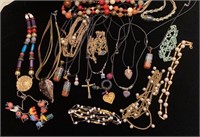 Black cord necklaces and others