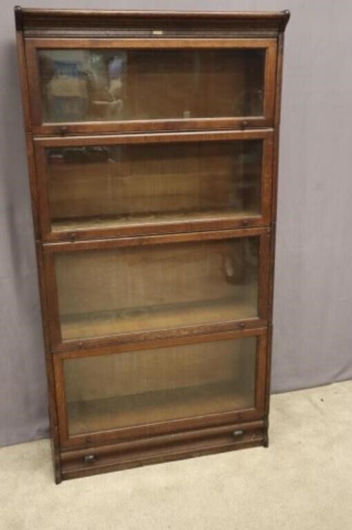 OAK BARRISTER BOOKCASE: