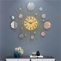 28"  Mid-Century Modern Decorative Wall Clock