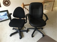 Two office chairs