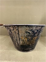 Antique Metal Painted Tub