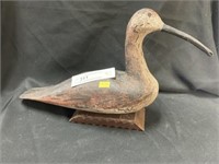 Vintage Carved Wood Shore Bird