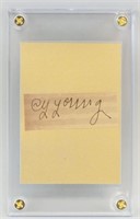 Cy Young 1867-1955 American Autograph Card