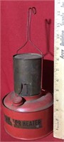 Vintage "Auto Motor Heater" Red