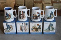 Long John Silver Norman Rockwell Mug Set in Boxes