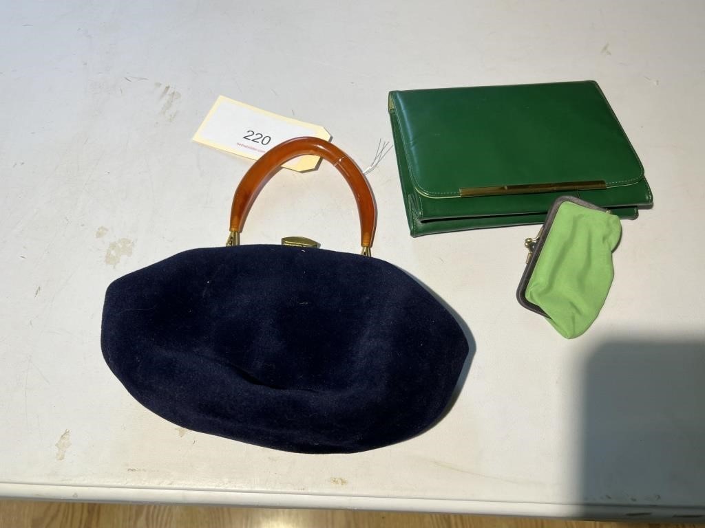 VINTAGE ROLFS HAND BAG AND WOMENS PURSE