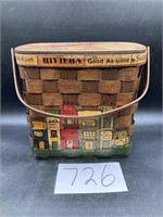 Vintage Box Purse- Florida Themed