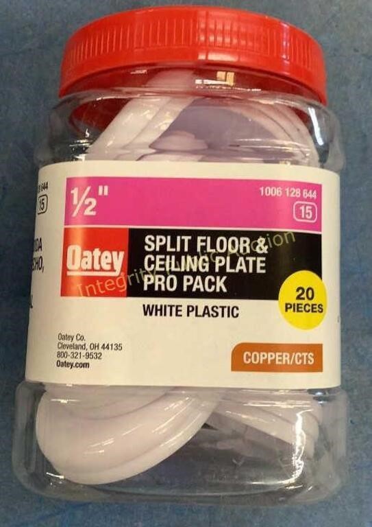 Oatey Split Floor & Ceiling Plate Pack