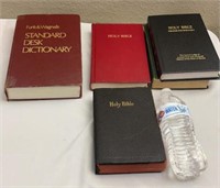 Holy Bibles, dictionaries