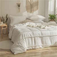 $70 White Duvet Cover King Size 3 Pieces