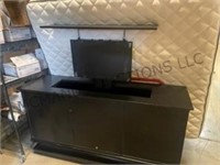 Motorized TV cabinet black