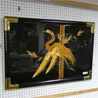 Origami Gold Crane Picture