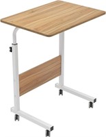 ULN-Portable Mobile Side Table - Oak