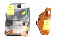 Leather Pistol Holster and Belly Band Holster