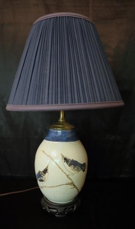 Art Pottery Style Table Lamp -works