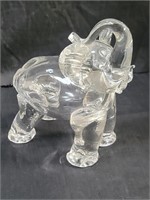 Vintage hand-blown glass elephant