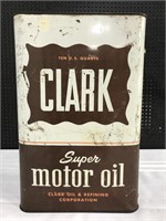 Vintage Clark motor oil can