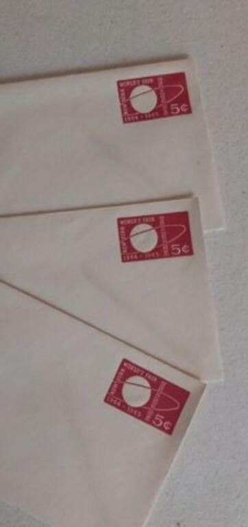 Chicago World's Fair unused envelopes