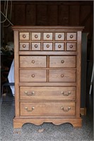 Vintage 5-Drawer Wood Chest 2